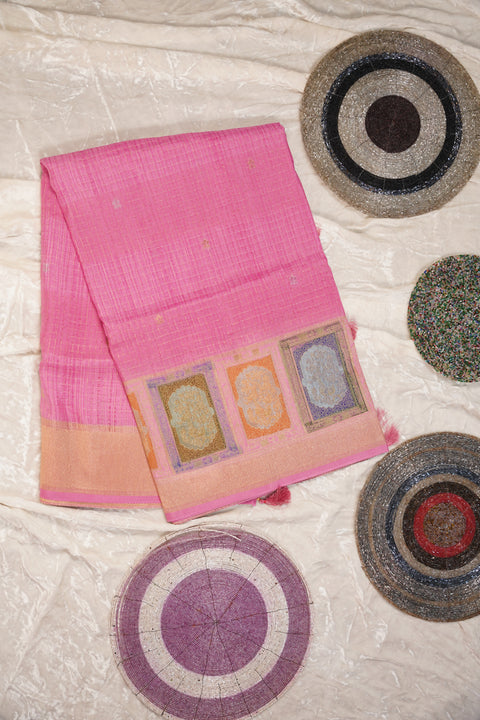 FANCY KANCHI SOFT SILK PINK SAREE