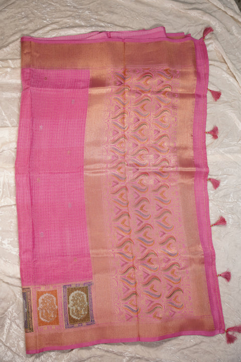 FANCY KANCHI SOFT SILK PINK SAREE