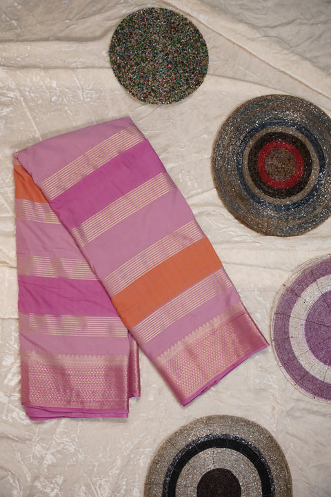 MYSORE SILK SOFT PINK SAREE