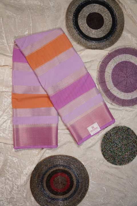 MYSORE SILK PURPLE SAREE
