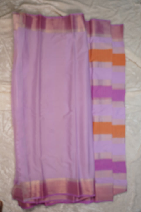 MYSORE SILK PURPLE SAREE