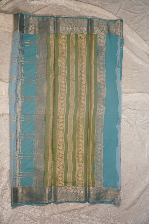 MYSORE SILK ICE BLUE SAREE