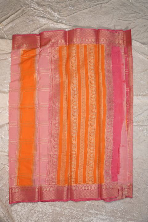 MYSORE SILK PEACH PINK SAREE