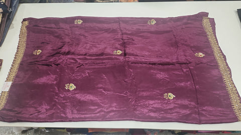 Cocktail Saree  Purple