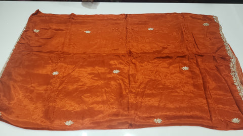 Cocktail Saree Orange