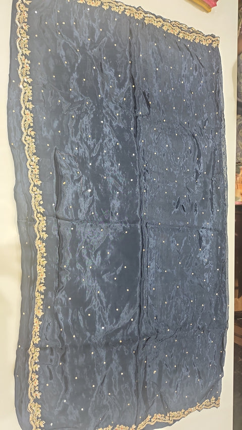 Cocktail Saree Blue