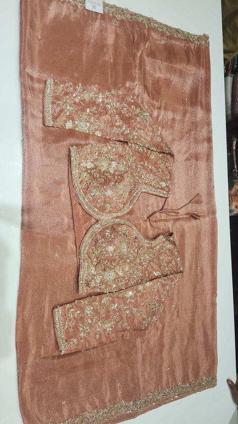 Cocktail Saree Onion pink