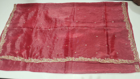 Cocktail Saree Red 1