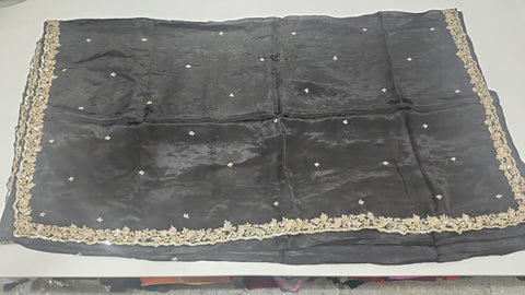 Cocktail Saree Black  4