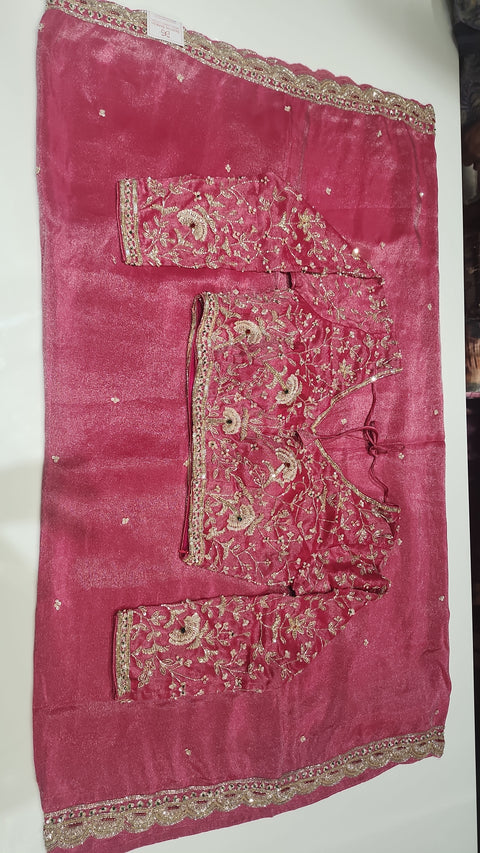 Cocktail Saree Maroon