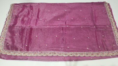 Cocktail Saree Purple 1