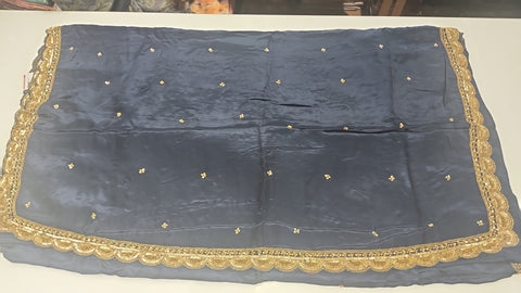 Cocktail Saree Blue 1