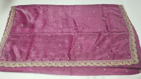 Cocktail Saree Purple 2