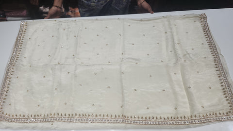 Cocktail Saree white