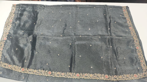 Cocktail Saree Gray 1