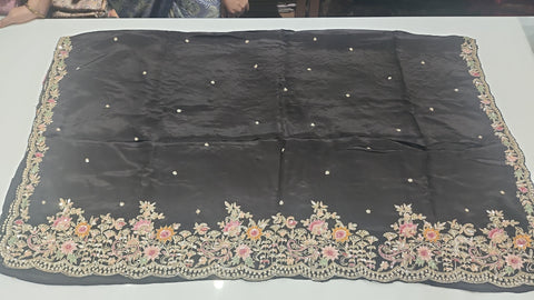 Cocktail Saree Black  3