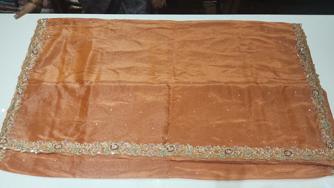 Cocktail Saree Orange