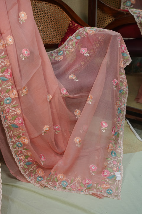 Fancy Chinon Sarees