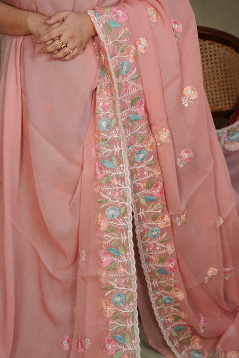Fancy Chinon Sarees
