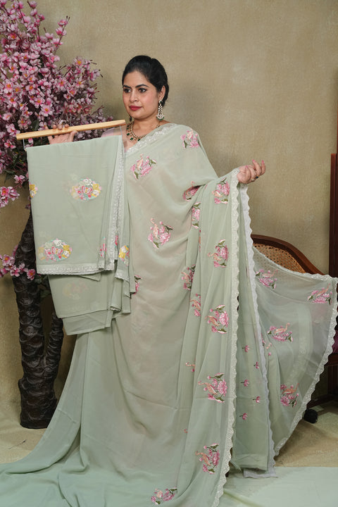 Fancy Georgette Sarees