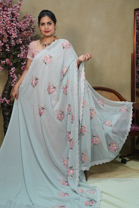 Fancy Georgette Sarees