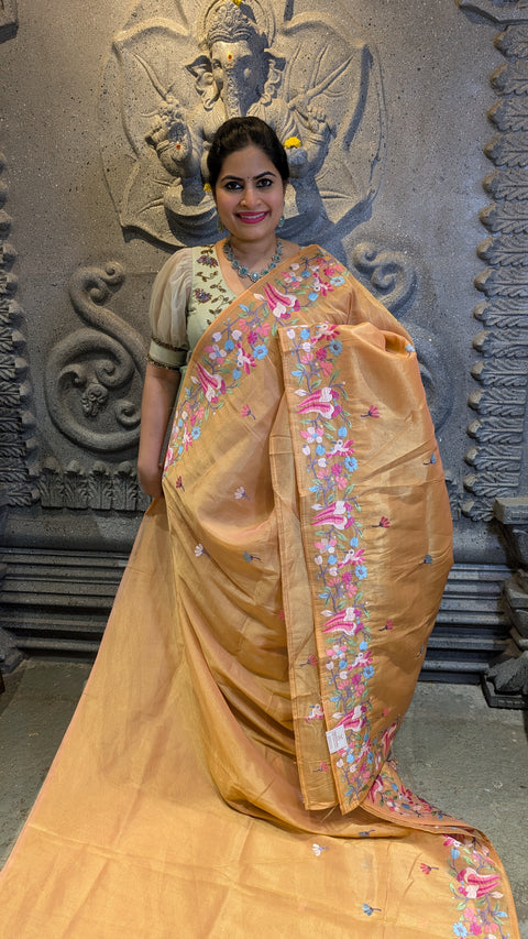 Pure Tissue Party Wear Sarees 1