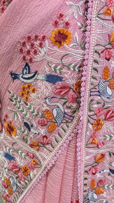 Crushed Fabric Sarees
