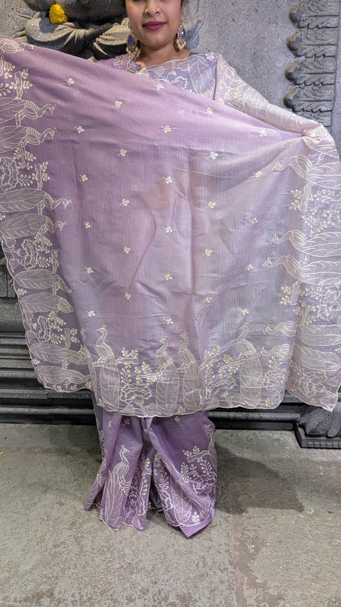Fancy Crushed Sarees