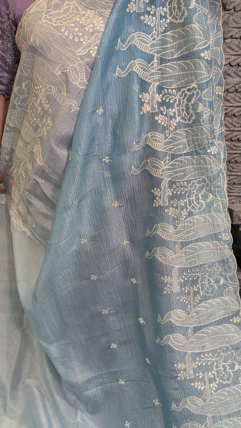 Fancy Crushed Sarees