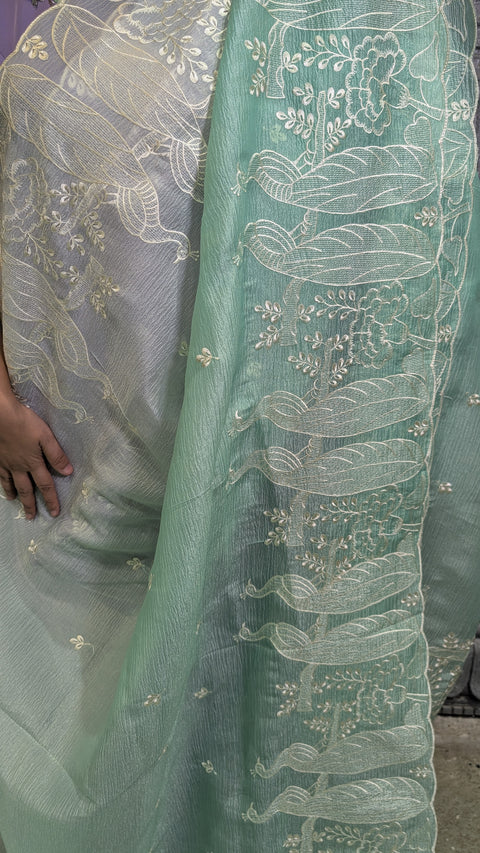 Fancy Crushed Sarees