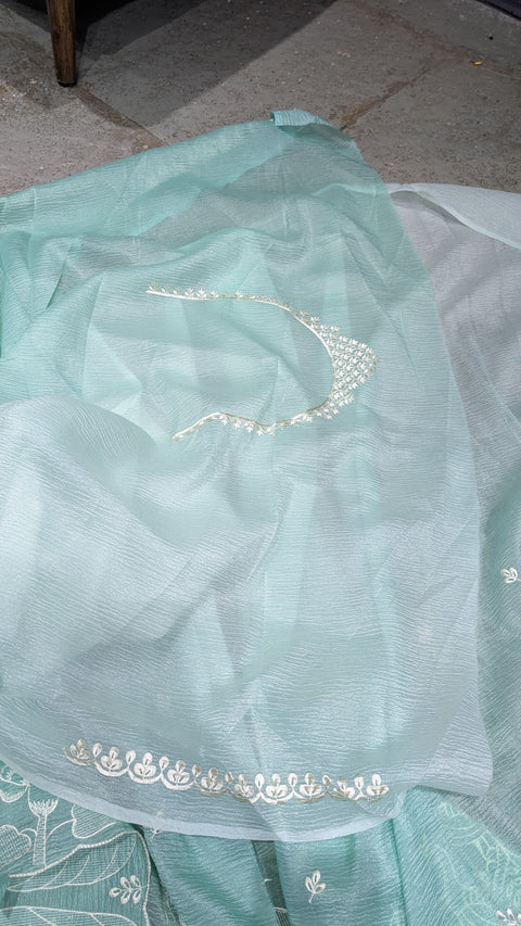 Fancy Crushed Sarees