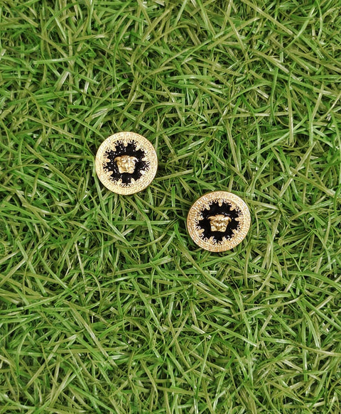 Enamel Medusa Studs