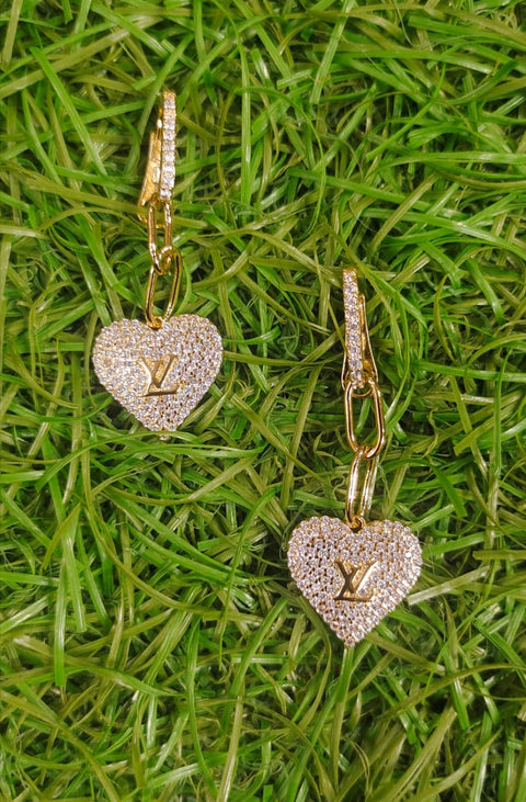 Louis Vuitton Heart-Shaped Earrings