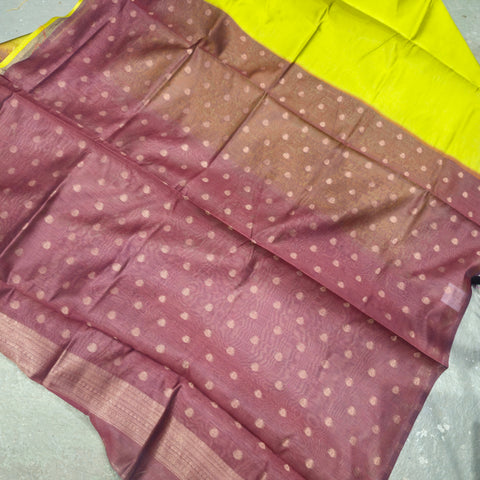 Banarasi sarees with kalamkari border