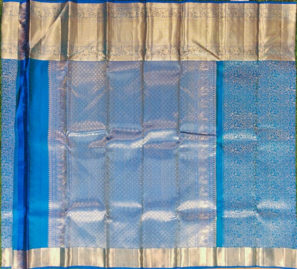 royal blue kanchivaram silk