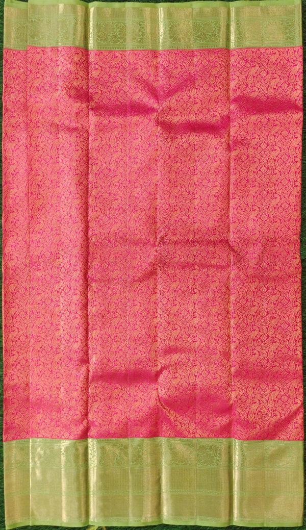 pink kanchivaram silk saree